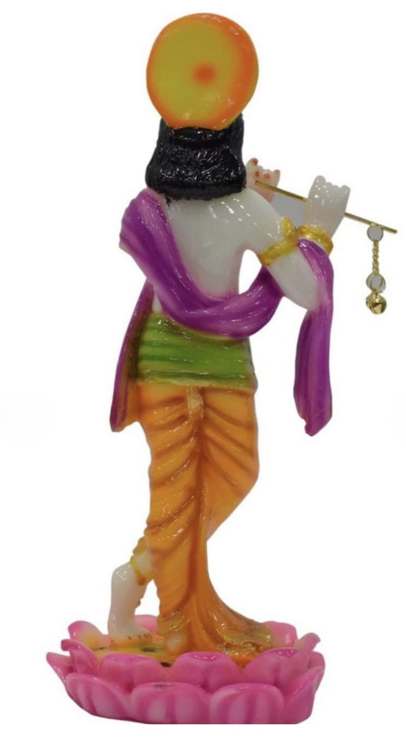 KRISHNAGALLERY1 Polyresin Krishna Statue Krishan Ji Murti Statue Idol for Pooja Room Home Temple Office Decor Gifted Piece Home Interrior Idol 10 Inches 1