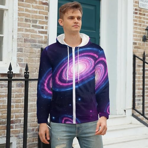Sudadera con capucha para hombre casual con bolsillos miniatura 3