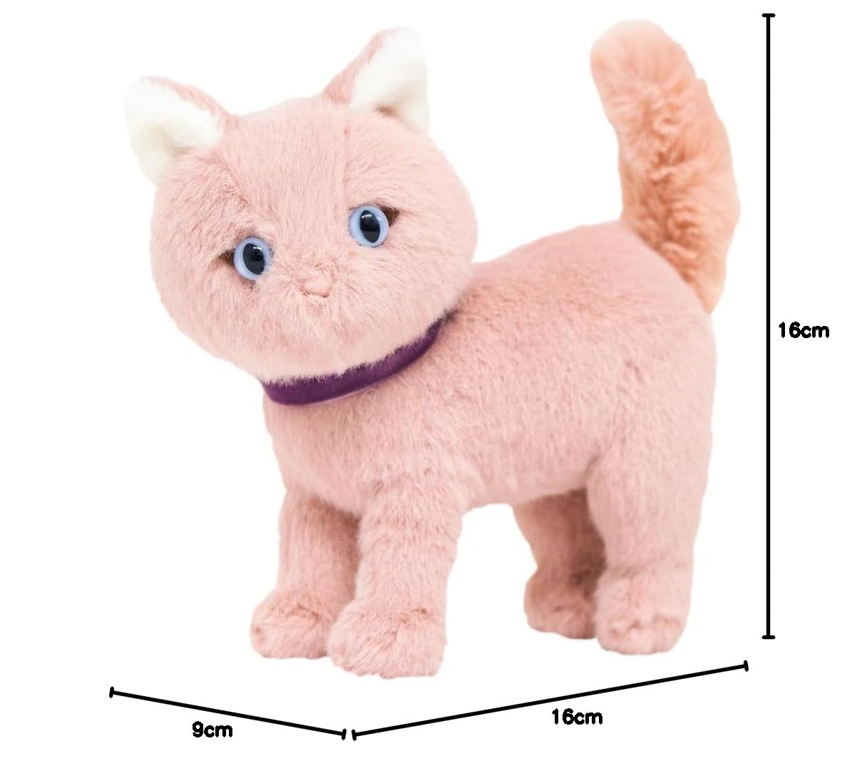 Amazon.co.jp: サンレモン ジョリィ ねこのぬいぐるみ ふりむき PK 16