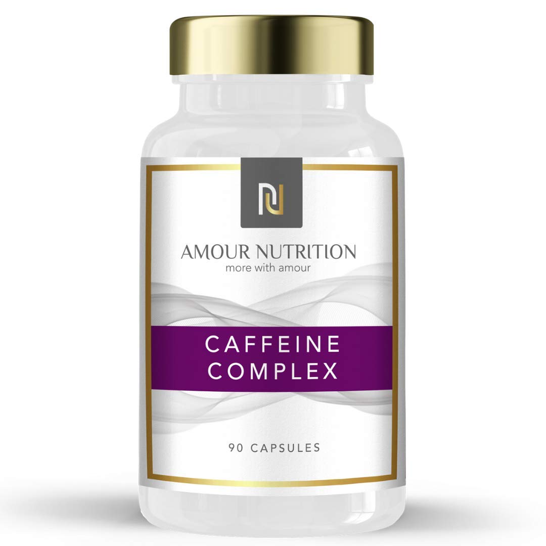 Amour Nutrition Caffeine Complex, 6 Ingredient Blend Including Chromium, Green Tea, B Vitamins UK Made Quality Assured