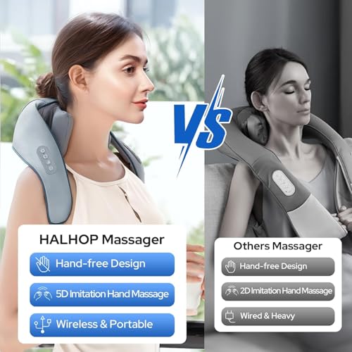 Image of Neck and Back Massager, Neck Massager with Heating, Body Massager for Body Aches and Pains Relief, Electric Wearable 5D Cervical Neck Massager for Neck, Back, Shoulders, Waist and Legs. (Large12)