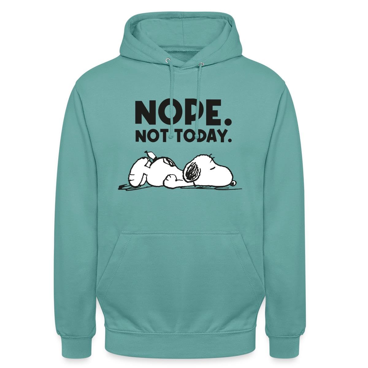 Spreadshirt Peanuts Snoopy Nope Not Today Bürohumor Unisex Hoodie