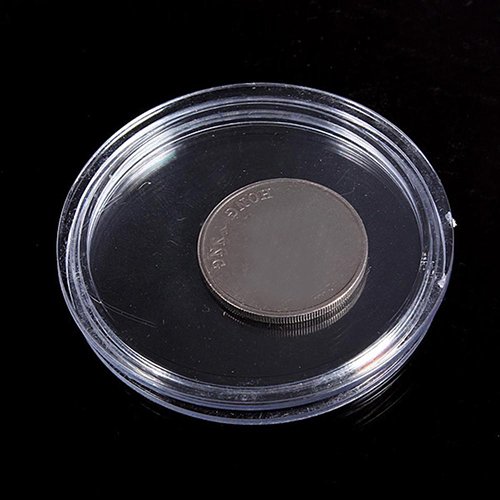 Set de 10 cápsulas plásticas transparentes para monedas 20mm miniatura 7