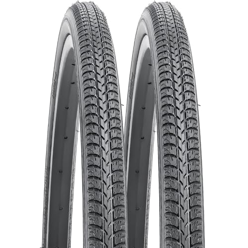 YUNSCM 2-PCS 26x1 3/8 (37-590) Road Bike Tires Compatible with 26 x 1 3/8 26x1 3-8 Bike Bicycle Tires (Y-769)