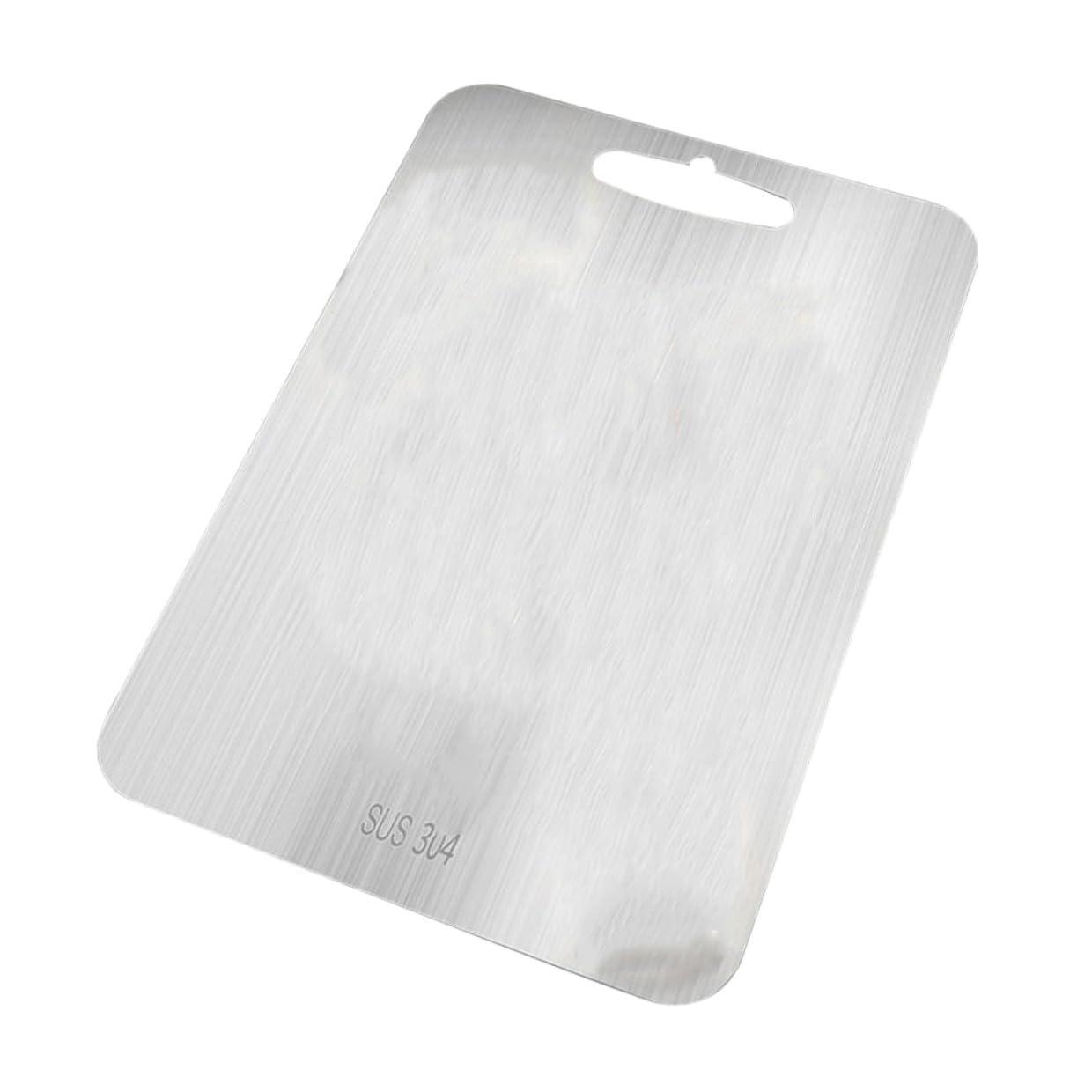 Tagliere Bifacciale in Acciaio Inossidabile 304, Utensile da Cucina Maniglia per Uso Domestico, Blocco da Taglio Pratico per Cucine, Ristoranti e Hotel, Facile da Pulire