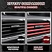 Frienda 25 Pack Universal Car Vent Trim Strips and Cup Mats Set 20 Pcs 16 Feet Air Conditioner Outlet Decor with Installation Tool 4 Pcs Non Slip Cup Holders Mats DIY Trim Accessories(Red)