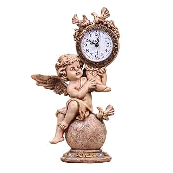 リズム時計 アンティーク 天使 置時計 リズム時計 アンティーク 天使 置時計