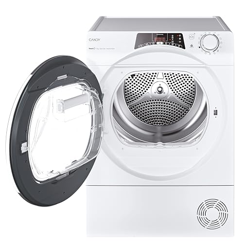 Miniatura 2 de Candy RapidÓ ROE H9A3TCEX-S, Secadora 9KG, Bomba de Calor, Pantalla Smart Text, WiFi, App hOn, 14 Ciclos, 7 Rápidos, Cajón Condensación Easy Case de 5L, Inicio Diferido 24H, Blanco