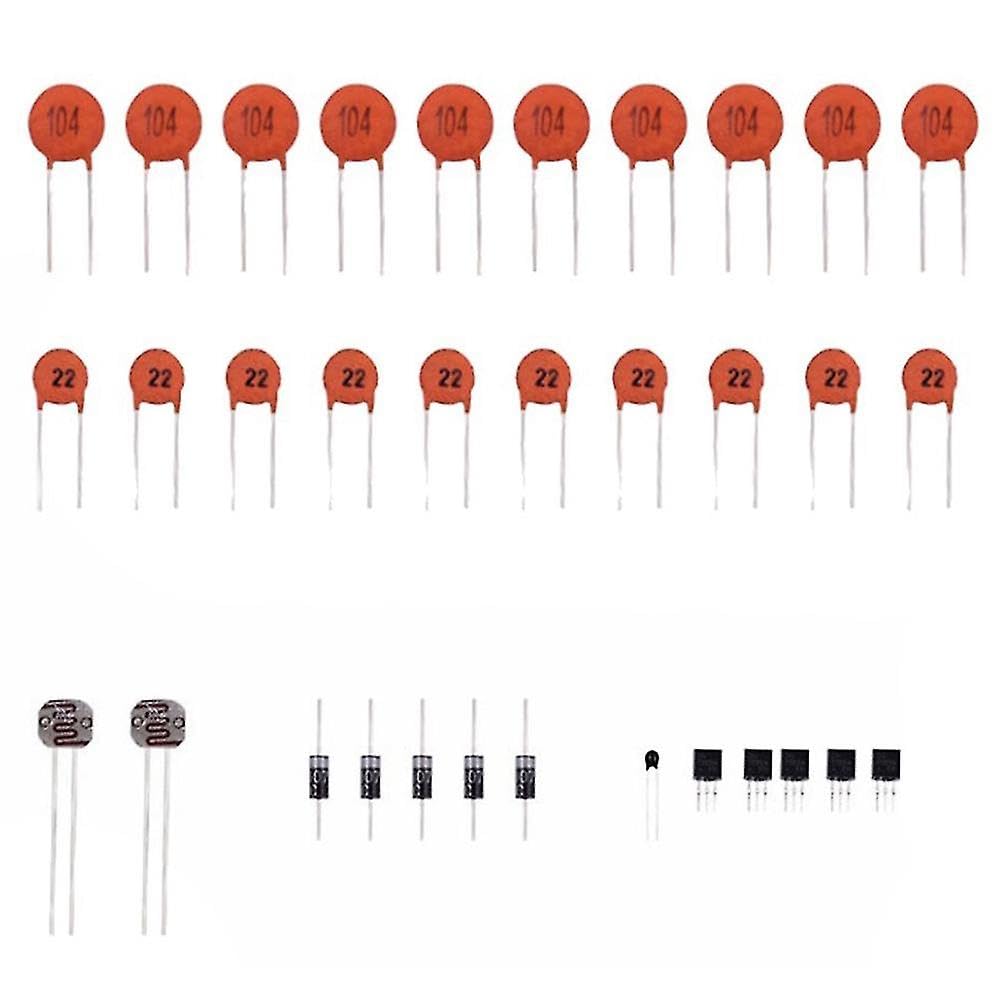 Kit di componenti elettronici con breadboard da 830 punti di connessione, cavo, resistore, condensatore, LED, potenziometro per Arduino R3 - Strumenti completi per migliorare la capacità di