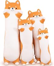 Stuffed Animal Shiba Inu Plush Toy, 90 cm / 35.4 inch Soft Long Akita Body Pillow Corgi Kawaii Plush Dog Soft Pillow Gifts for Boys Girls