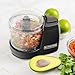 Kitchen Selectives Mini Chopper by Select Brands - Mini Electric Food Chopper for Kitchen Appliances - Features Dishwasher-Safe Parts - Chops, Minces & Dices - 1-1/2 Cups, Black