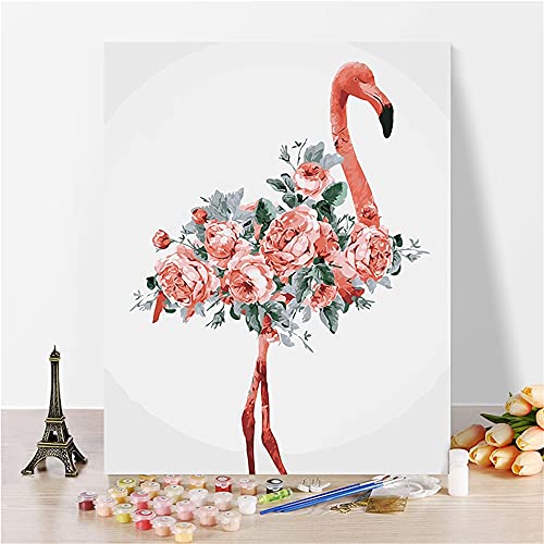 TeenieArt Animal Worlds Pintura por Números para Adultos Kits Lienzo De Dibujo Pintado DIY Pintura Al Óleo por Números 40X50Cm Marco De Bricolaje H Cover