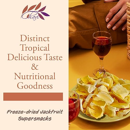 Image of CHAVI Freeze-Dried Jackfruit - Pack of 2 x 2 Oz - Healthy 1 Ingredient Superfood Supersnacks - No Added Sugars or Preservatives - Non-GMO, Vegan, Gluten-Free (2 Packs)
