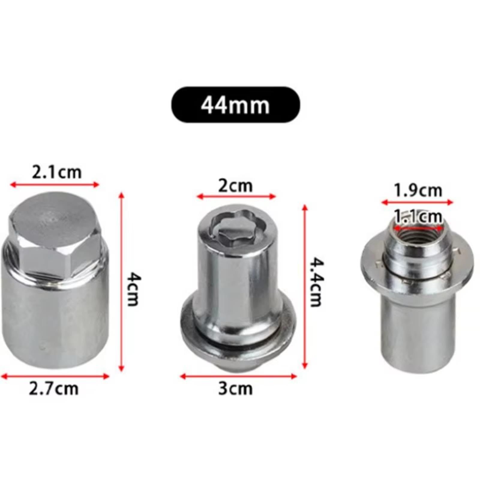 Set Di Dadi Ad Alette Bloccaggio Ruota M14/X1.5 Per Toyota
