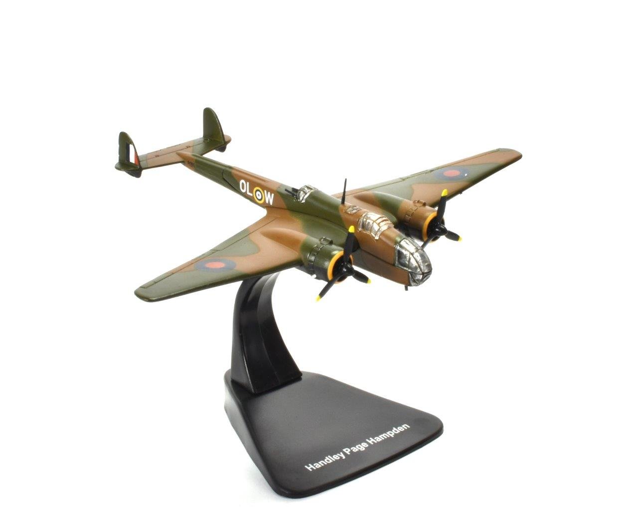 OPO 10 - Reproduction of military aircraft, bomber 1/144 Handley Page Hampden - BOMBER-112, Green, Grey, Or Brown