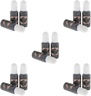 Juego de 5 3 piezas de resina epoxi UV colorante colorante líquido pigmento material negro, 3 piezas