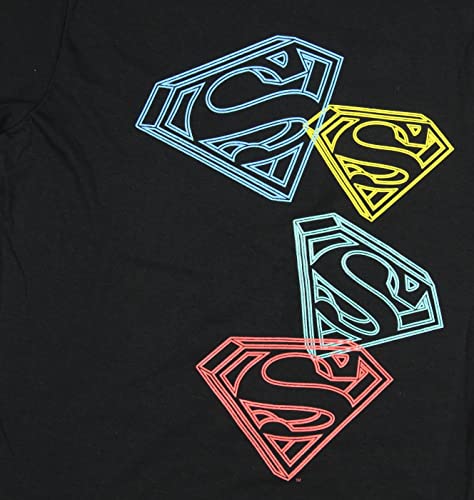 Superman Boys' Iconic Shield Logo on Repeat Youth Graphic Print T-Shirt2