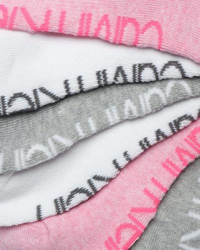 Image of Calvin Klein Womens No Show Socks - 6 Pack Breathable Cotton Blend Athletic Performance Low Cut Running Socks for Women