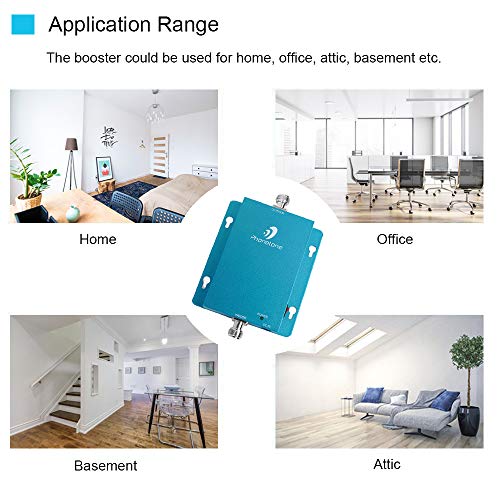 Cell Phone Signal Booster for Home and Office - 850MHz Band 5 GSM 3G Mobile Phone Repeater Amplifier Kit with Whip/Yagi Antennas - Reduce Dropped Calls for Remote Area