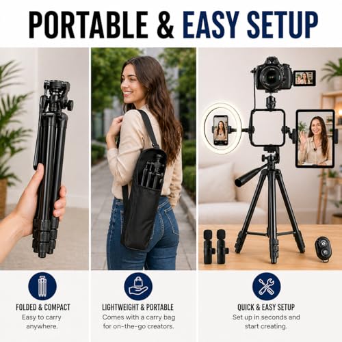 Kit de vlogging para iPhone y Android que mejora audio y luz 7