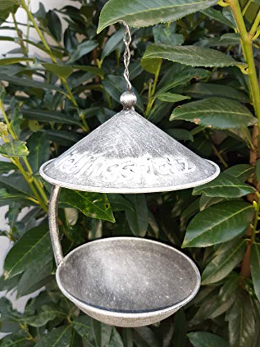 Preisvergleich Produktbild Gartendekorationen-Shop Vogeltränke Vogelfutterstation LIEBLINGSPLATZ Vogelbecken Vogelfutterhäuschen Wassertränke Vogelbad Vogel zum AUFHÄNGEN