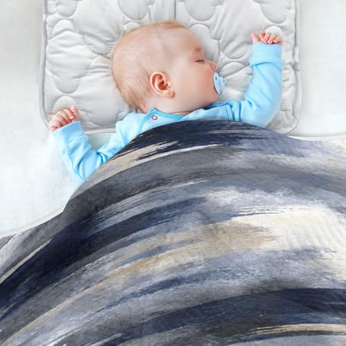 Kigai Watercolor Baby Blanket for Boys Girls Swaddle Blankets Soft Cozy Receiving Blanket Nursery Crib Blankets for Toddler Newborn, 30 x 40 Inch4