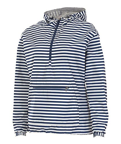 Image of Charles River Apparel Women's Chatham Anorak Jacket | Lightweight wind and water-resistant anorak with soft jersey lining, adjustable hood, and easy everyday coverage.