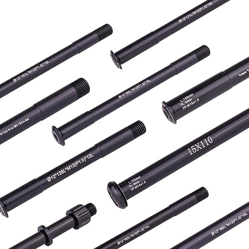 Axe de vélo de route traversant 12x121L pour serrage et blocage de moyeu
