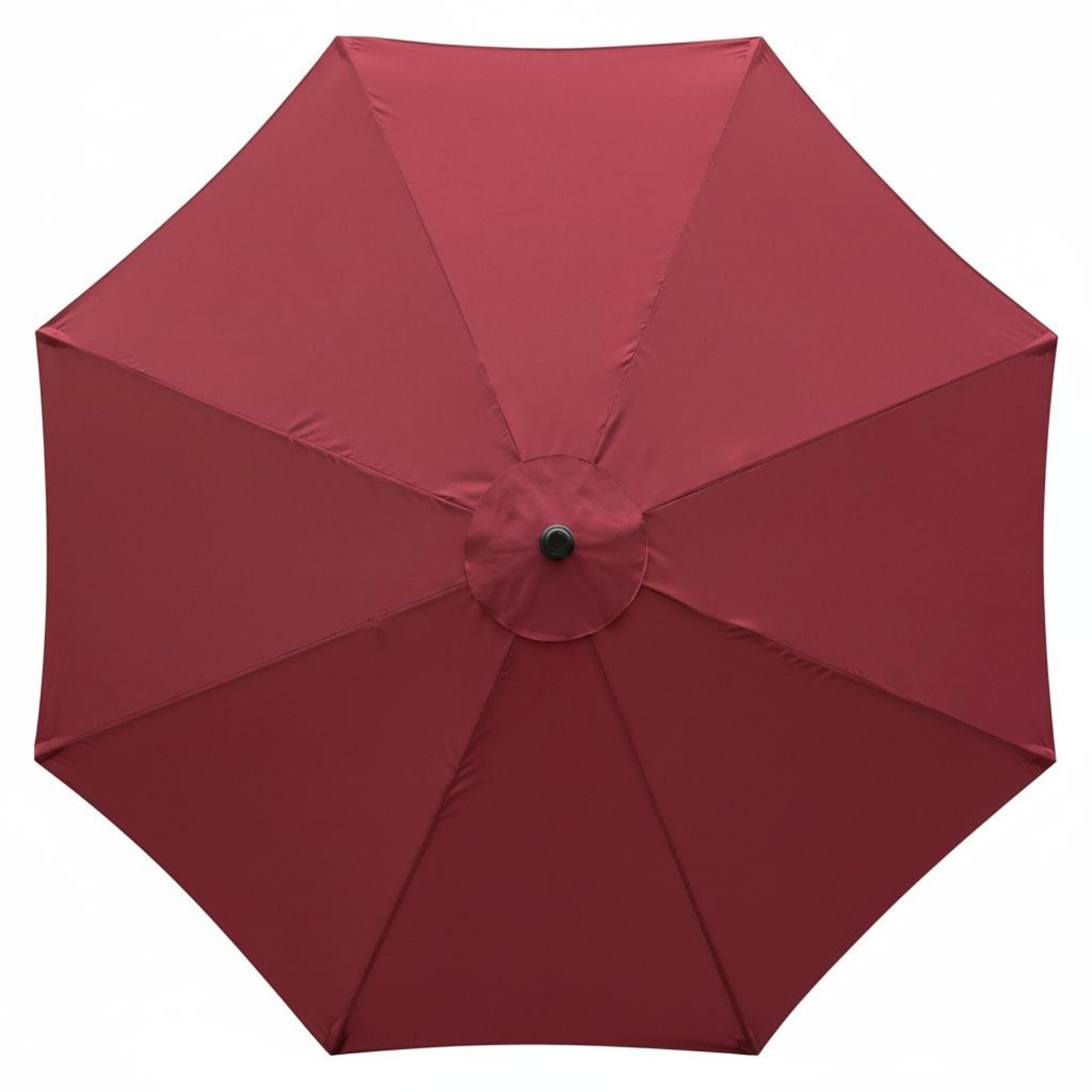 8-Rib Patio Umbrella Canopy Sun Protection Patio Umbrella Replacement Canopy Thick Material Garden Sunshade Cover for Backyard, Poolside, Burgundy-image-24