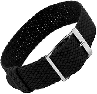 Eichmüller Perlonband Perlon – Textil - Band (20mm - silberfarben, schwarz)