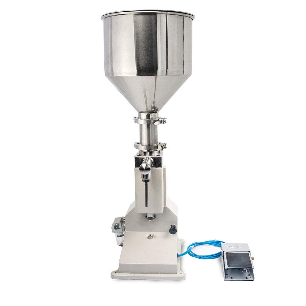 Pneumatic&Manual Paste Liquid Filling Machine Bottle Filler Machine 20-110ml Bottle Filling Machine Stainless Steel (Pneumatic-110ML)