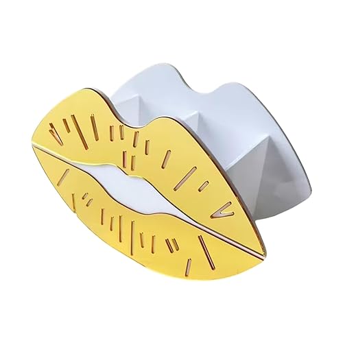 Acrylic Makeup Brush Holder Makeup Organizer Jewelry Tray Rack Organizer for Dressing Table Vanity Valentine's Day, Gold