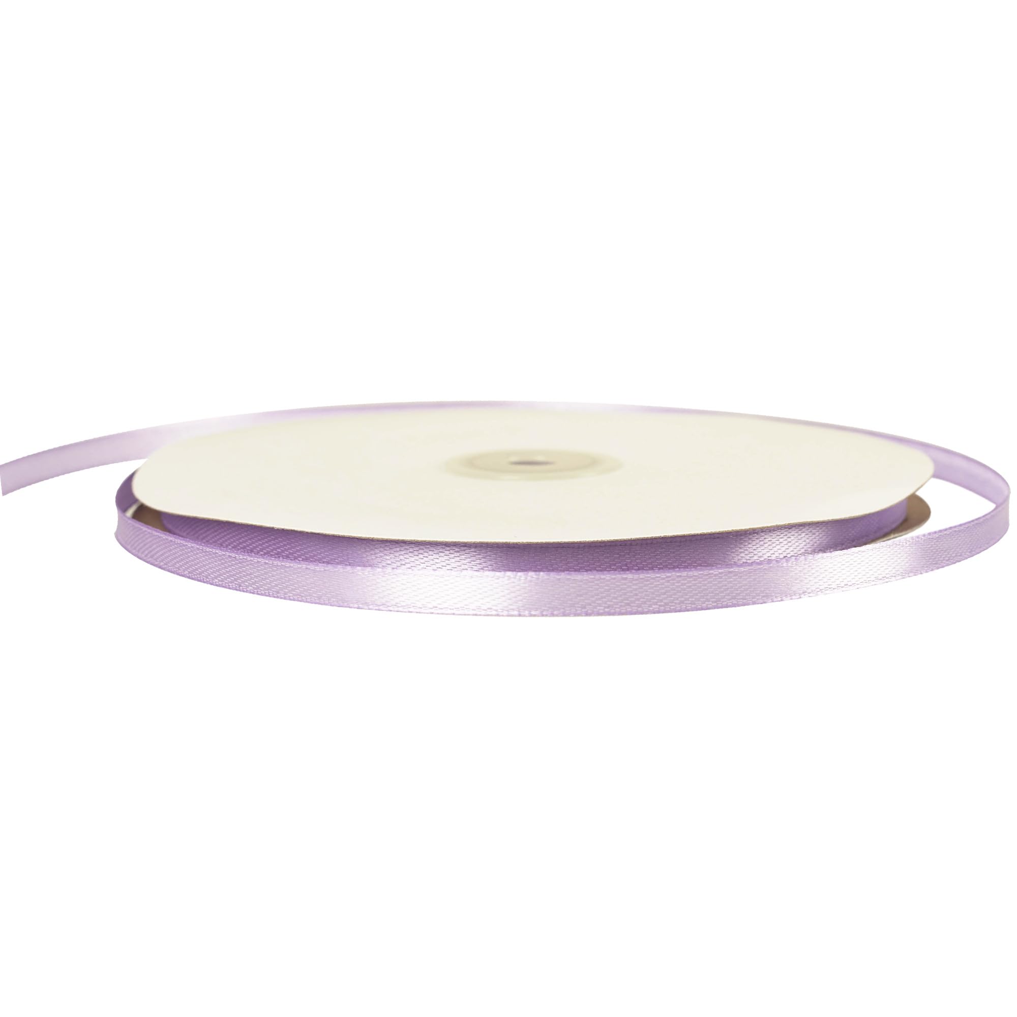 Baby Purple Satin Ribbon 6mm Thin x 91m - Violet Gift Wrapping Ribbon for Wedding Christmas & Crafts, Light Purple