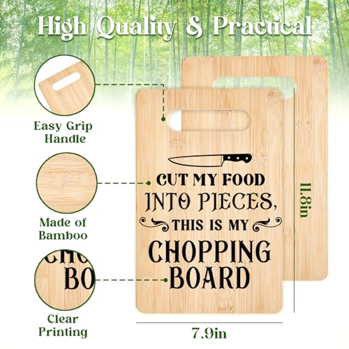 Tabla de Cortar de Bambú Rectangular con Asa miniatura 2