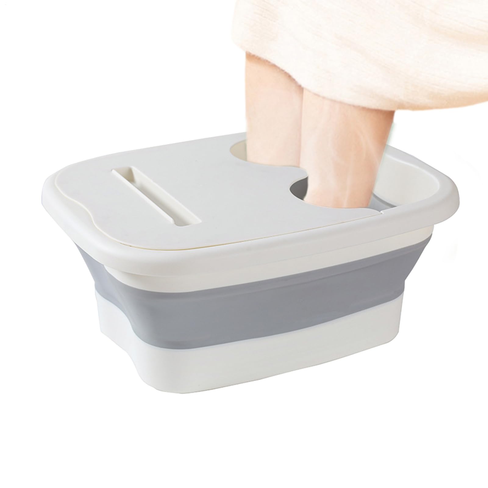 Bassin de bain de 40 x 32 x 17 cm, baignoire de bain pour les pieds, baignoire de bain de pieds pliable, seau de massage des pieds, seau de massage des pieds, bassin spa pour tremper le