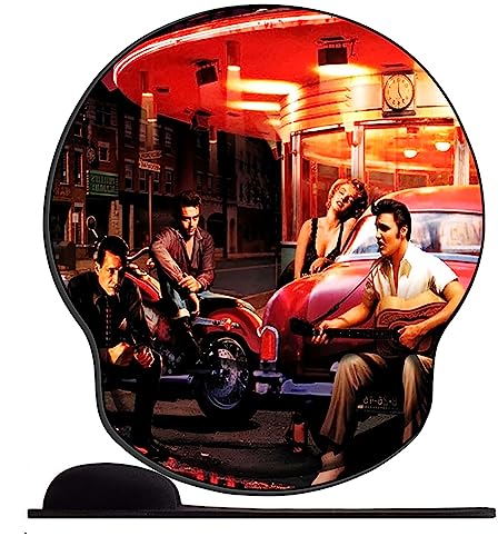 Tapis de Souris Ergonomique – Tapis de Souris Gamer avec Repose Poignet en Gel, avec Repose-Poignet Gaming Mouse Pad pour Ordinateur et Ordinateur Portable Elvis Presley - Les Beatles, Paul McCartney, John Lennon, RIngo Starr, George Harrison Tapis de Souris Ergonomique - Tapis de Souris Gamer avec Repose Poignet en Gel, avec Repose-Poignet Gaming Mouse Pad pour Ordinateur et Ordinateur Portable Elvis Presley