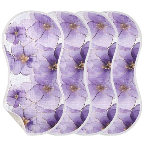 xigua Flowers Baby Burp Cloths for Newborn Boys and Girls 1 Pack, Soft & Absorbent Cotton Baby Burp Cloth, Baby Washcloths, Newborn Towel, Burp Rags3