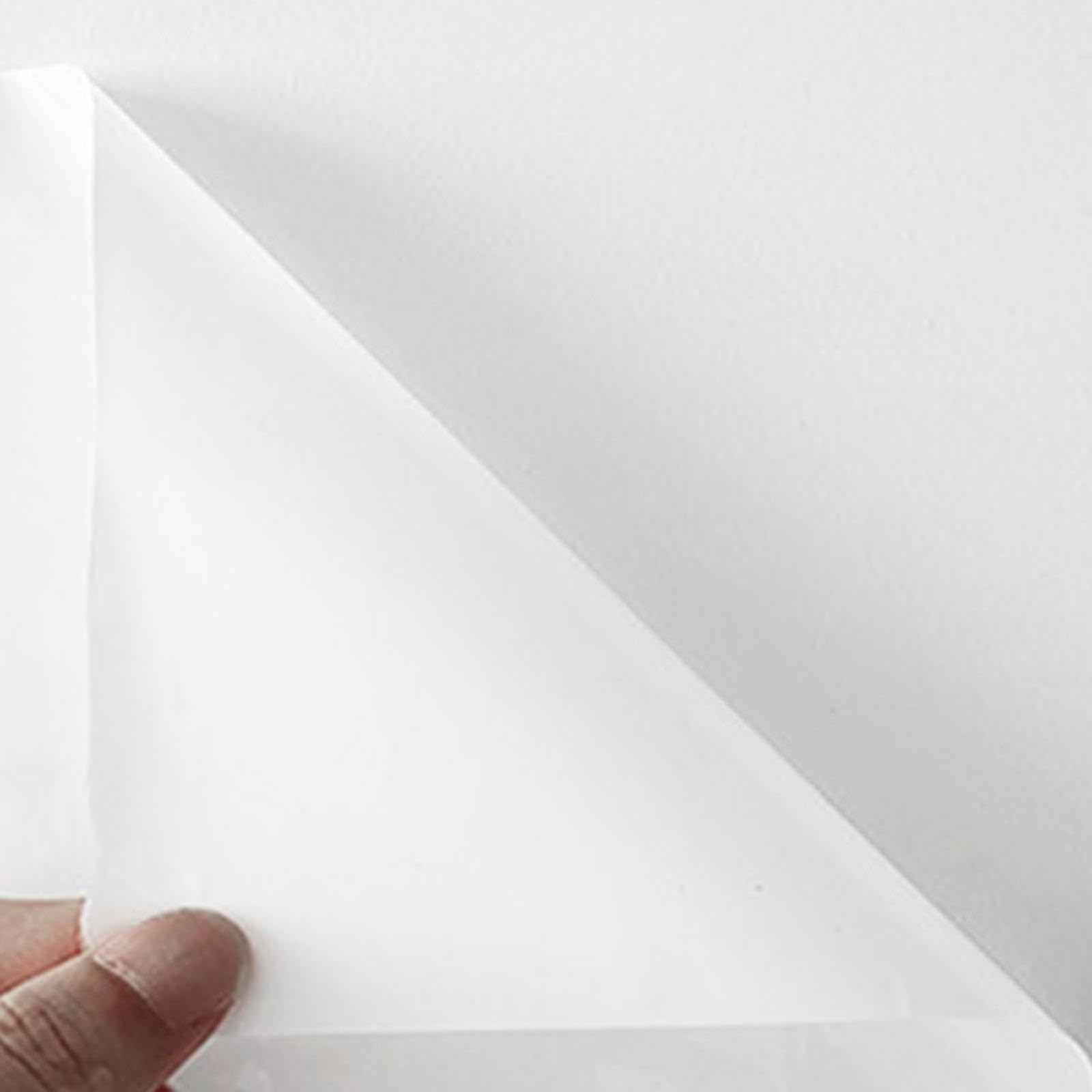 Rouleau de Tableau Blanc Autocollant, Surface Inscriptible et Effaçable, PET, Facile à Appliquer, Adapté, 60cmx2m blanc