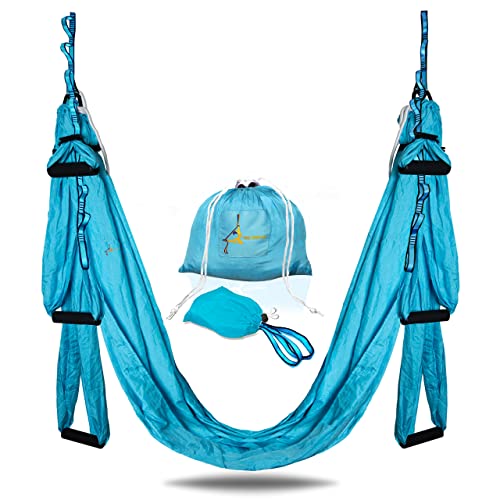 YOGA-SWING-PRO-Premium-Aerial-Hammock-Anti-Gravity-Yoga-Swing-Kit-Acrobat-Flying-Sling-Set-for-Indoor-and-Outdoor-Inversion-Therapy
