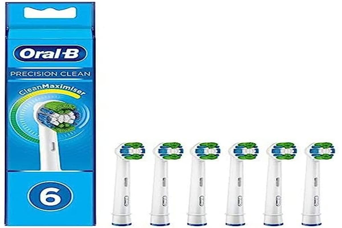 Oral-B Pro Precision Clean Toothbrush Heads - Pack of 4, White, 1 count (Pack of 4)