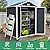Seizeen 6x4.4ft Resin Shed with Floor, Waterproof Outdoor Plastic Garden Shed w/Lockable Doors, Window & Vents, Outdoor Storage Shed for Storing Lawn Mower, Patio Furniture, Tools, Bike (Dark Gray)