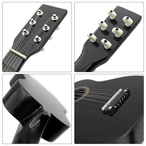KOUTOUMOR 23 Pouces Petite Mini Guitare Tilleul 6 Cordes Guitare Acoustique avec Pick Strings Accessoire pour DéButant… - Les Beatles, Paul McCartney, John Lennon, RIngo Starr, George Harrison KOUTOUMOR 23 Pouces Petite Mini Guitare Tilleul 6 Cordes Guitare Acoustique avec Pick Strings Accessoire pour DéButant… – Image 8