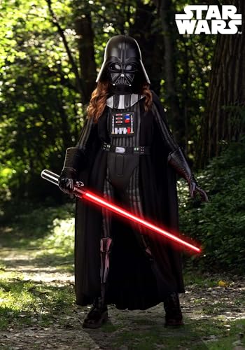 Disfraz completo Darth Vader para niñas con capa y accesorios miniatura 2