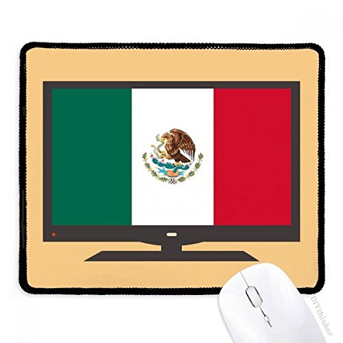 Alfombrilla de ratón de goma antideslizante con diseño de la bandera de México