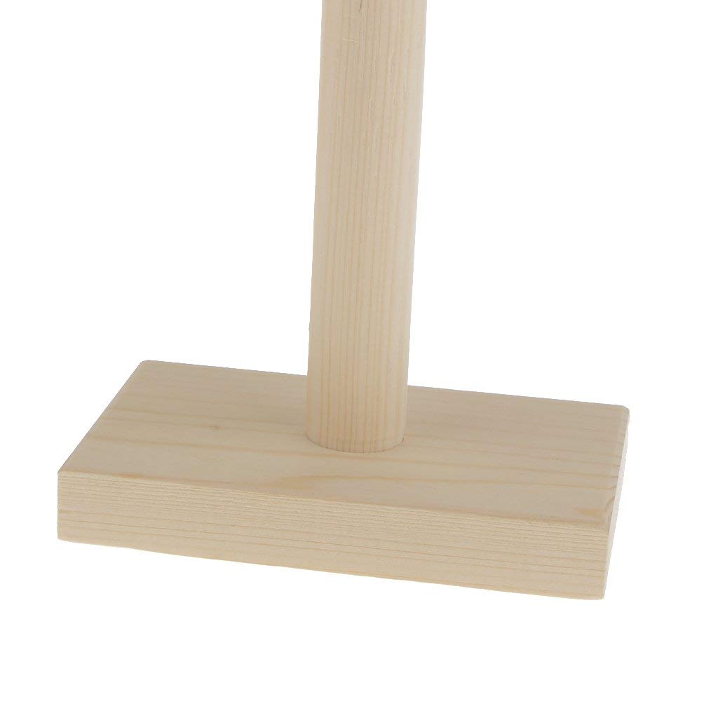 Présentoir à Bracelets En Bois Massif - 3 Niveaux - Support De Rangement Pour Bijoux, Montres - 34.5x30x10 Cm - Pour Maison Ou Bijouterie - 4
