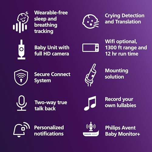Philips Avent SCD973/37 Premium Connected Baby Monitor w/ 1080p Camera & 5" HD Screen - image 9