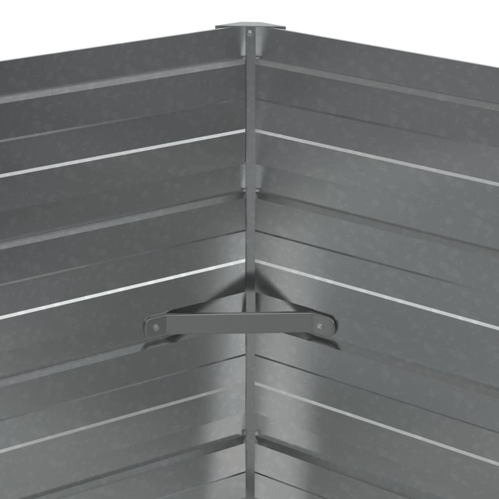 Arriate, Mesa De Cultivo, Huerto Domestico, Cultivo De Plantas Aromaticas, Arriate De Jardín, de Acero galvanizado Plateado 129x45 cm