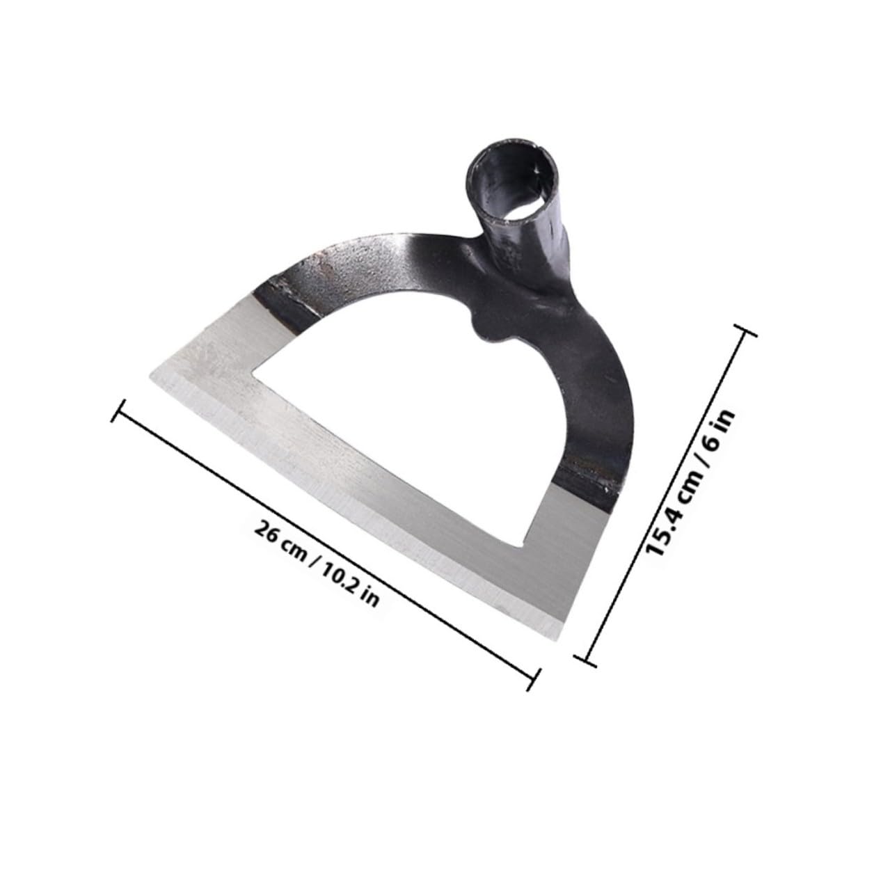 Attrezzo Manuale Resistente e Leggero Design Cavo in Acciaio Inossidabile Strumento da Giardino per Diserbo e Lavorazione del Terreno per Aratura e Semina