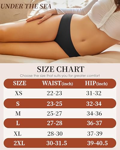 Image of UNDER THE SEA Cotton Underwear for Women 6 Pack Sexy Bikini High Cut Breathbale Cheeky Panties Underwear Womens Lingerie