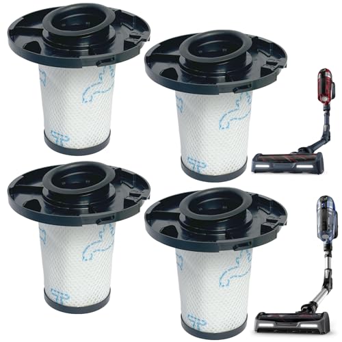 4 Stück Waschbare Staubsaugerfilter ZR009007 & ZR009008 kompatibel mit Rowenta X-Force Flex 11.60 12.60 14.60 15.60 kabellosen Staubsaugern sowie der Animal RH98-Serie & RH99-Serie